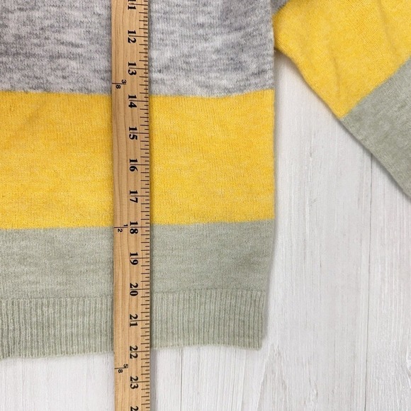 Forever 21 Womens Sweater Medium‎ Mock Neck Long Sleeve Color Block Multicolor - Picture 12 of 13